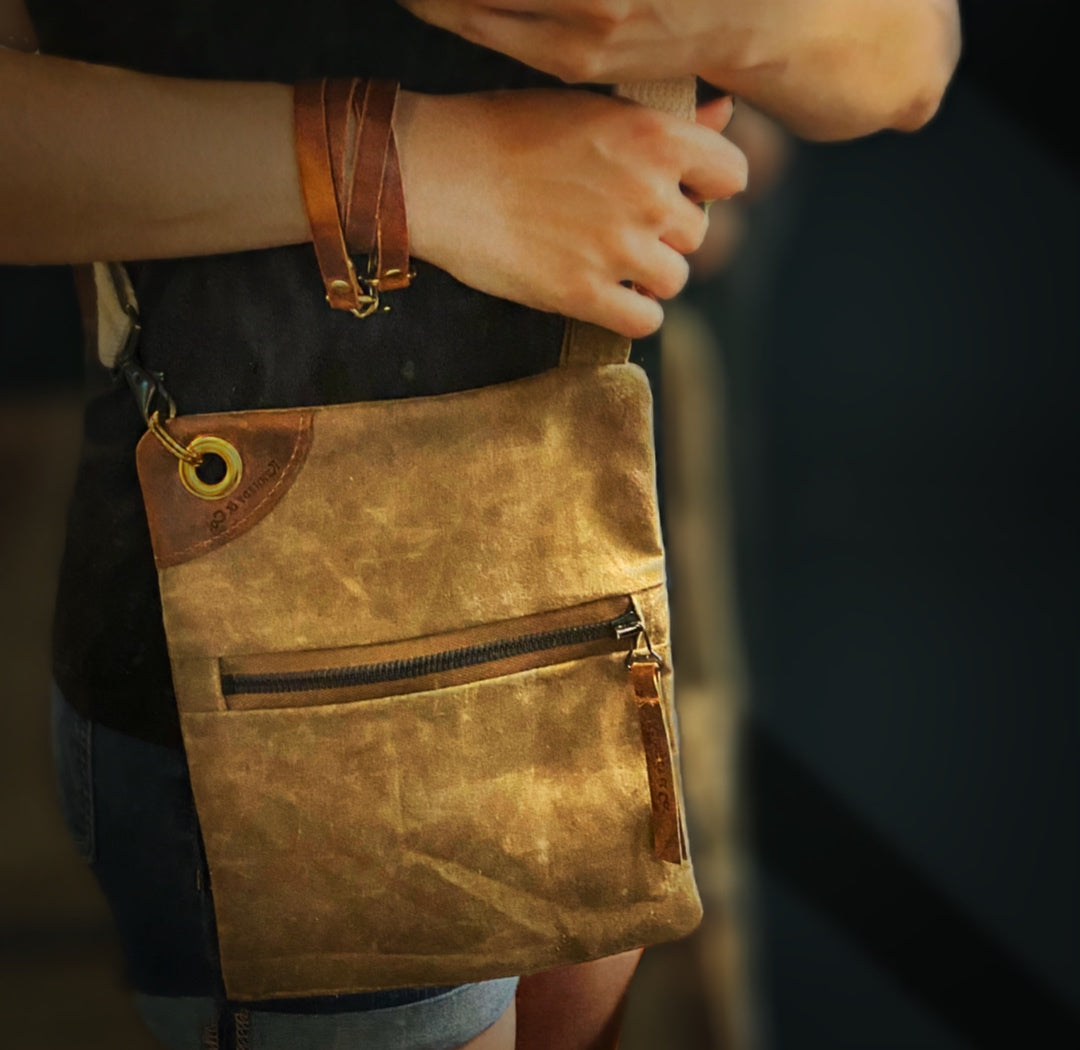 Waxed canvas Pocket Bag