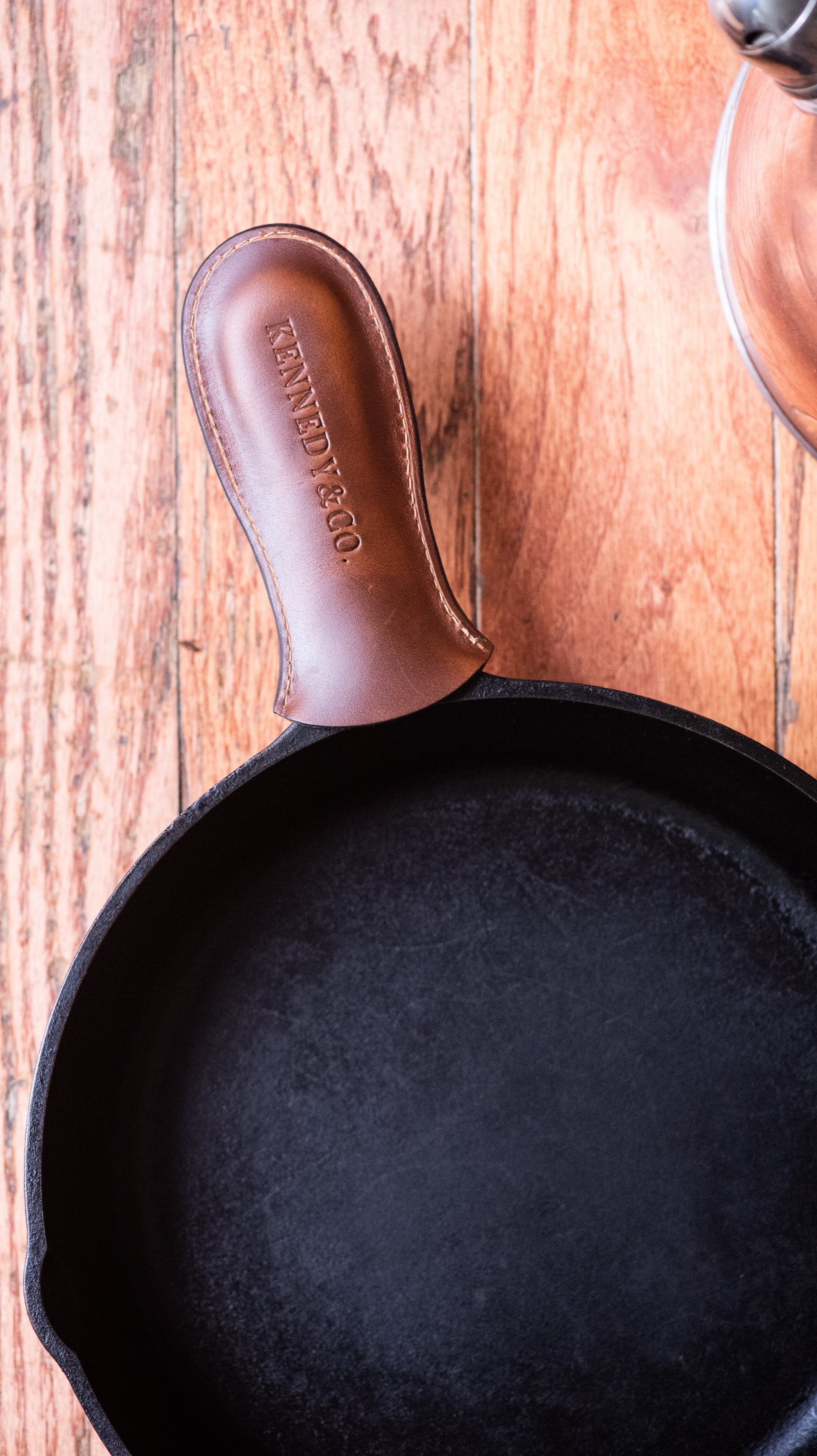 Leather Handle Covers for cast Iron Pans